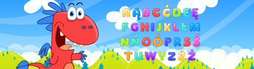 Animacje edukacyjne dla dzieci - alfabet - Smok Edzio